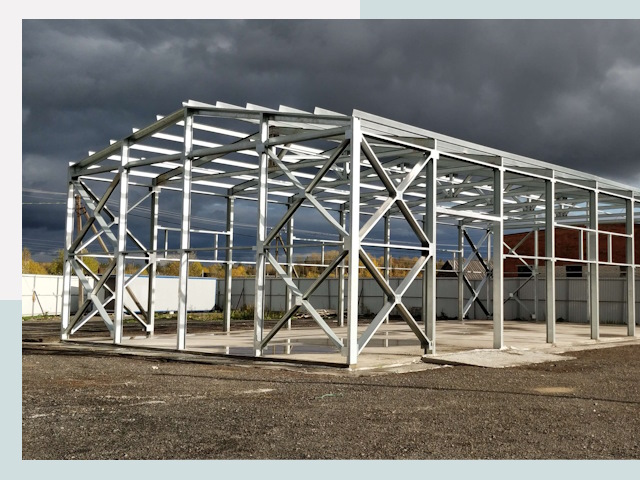 Двускатные ангары в Барнаул от 607 руб. за квадрат