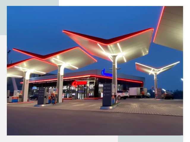 Навесы для АЗС в Барнауле