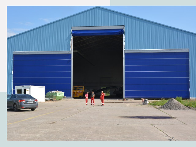 Ангарные ворота в Барнаул от СтальСтрой-Брн по цене 607 руб.