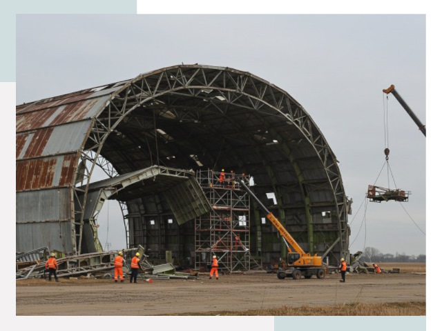 Демонтаж ангаров в Барнауле
