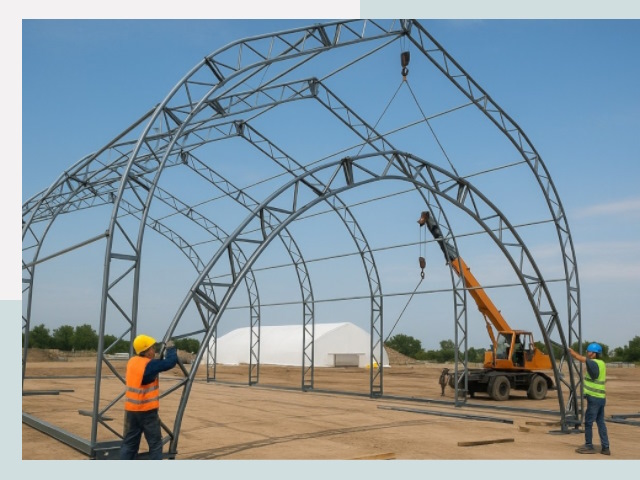 Монтаж ангаров в Барнауле от 607 руб. - Надежно и быстро